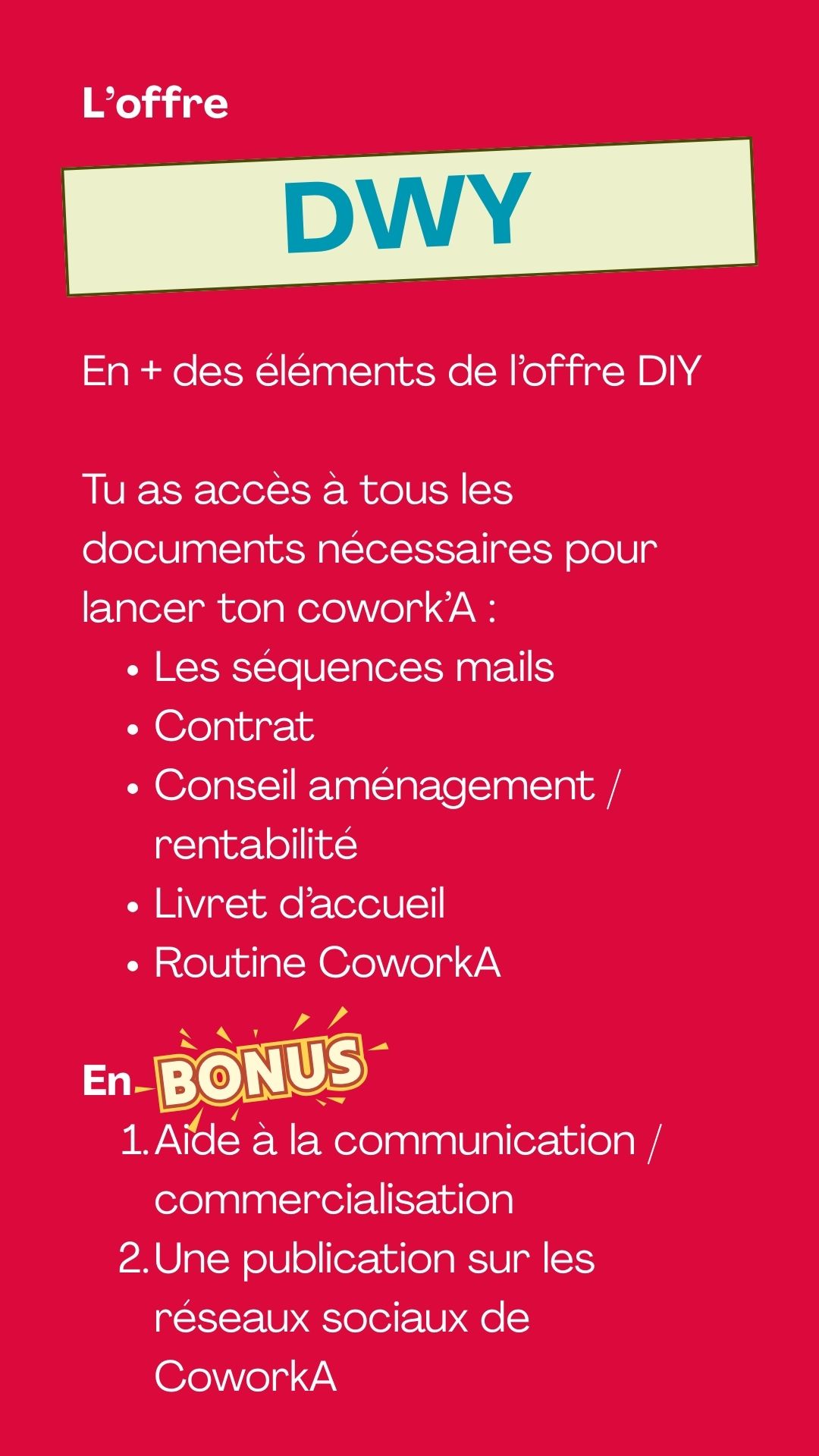 Offre DWY